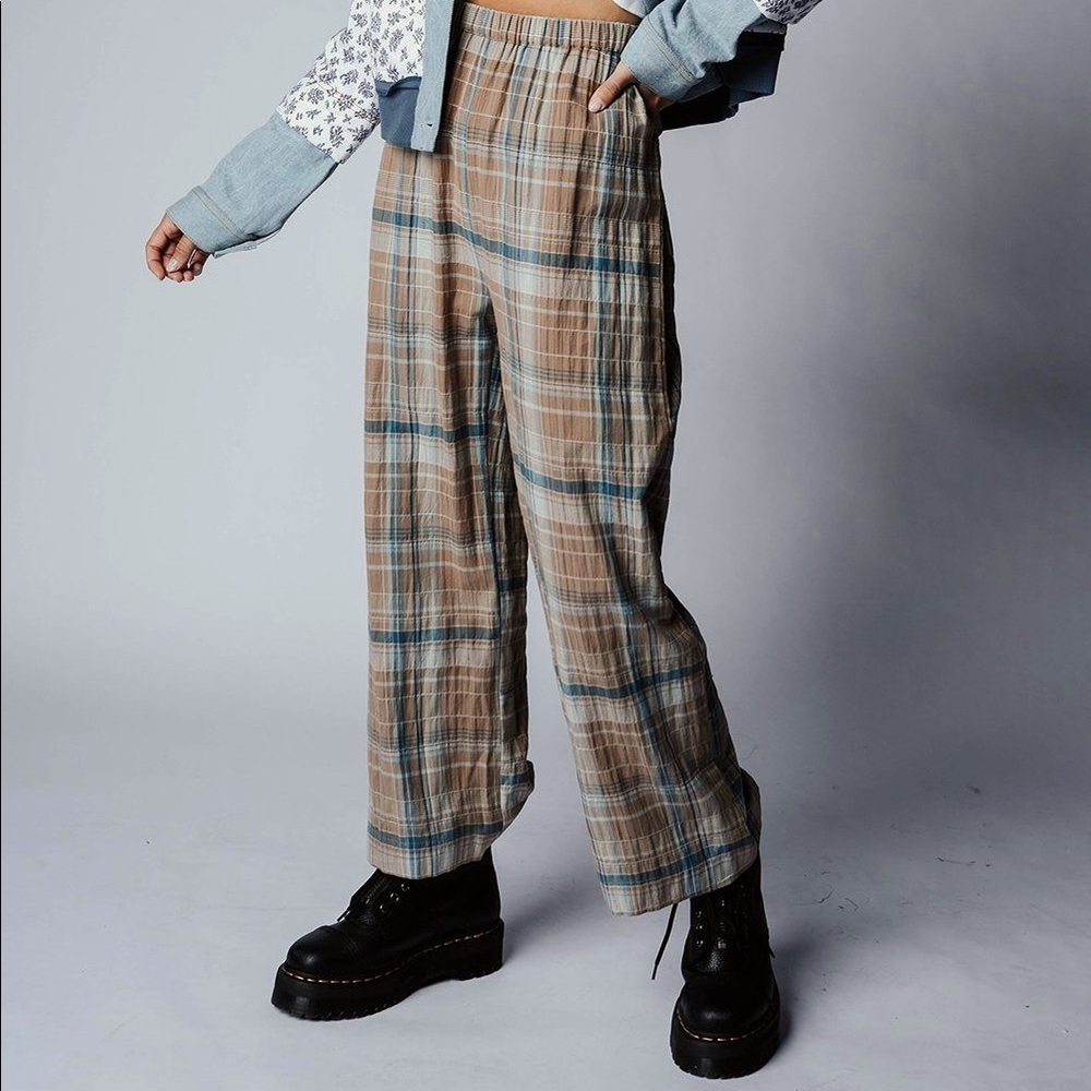 Clad & Cloth Ziggy Plaid Pants Size M